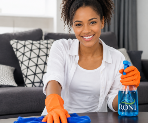 cleaning woman